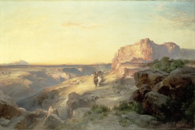 Sentiero della roccia rossa, Sud Utah da Thomas Moran