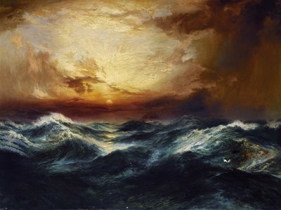 Tramonto dopo una tempesta da Thomas Moran