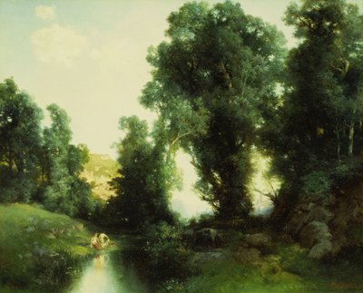 Il bagno, Cuernavaca, Messico da Thomas Moran