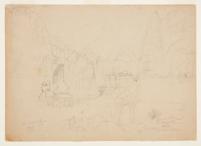 Il canyon del Rio Virgin, Utah meridionale da Thomas Moran