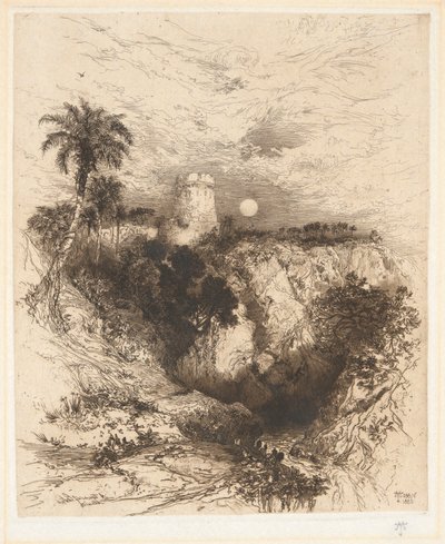 Torre di Cortez, Messico da Thomas Moran