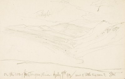 Crepuscolo sulla strada da Tongue River (capo del Little Big Horn) da Thomas Moran