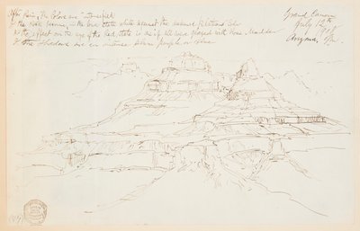 Due scogli nel Grand Canyon, Arizona da Thomas Moran