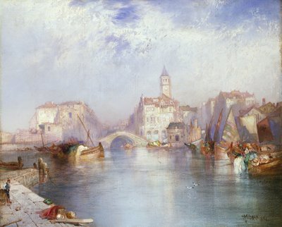 Canale veneziano, 1896 da Thomas Moran