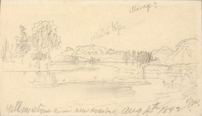 Fiume Yellowstone, vicino a Rosebud da Thomas Moran