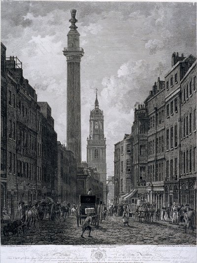 Fish Street Hill, Londra, 1795 da Thomas Morris