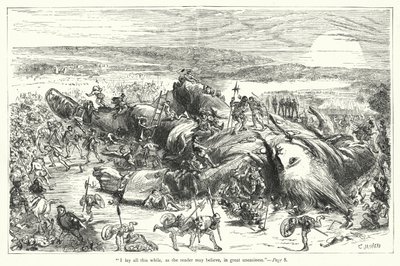 Illustrazione per I viaggi di Gulliver di Jonathan Swift da Thomas Morten