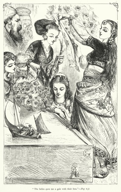 Illustrazione per I Viaggi di Gulliver di Jonathan Swift da Thomas Morten