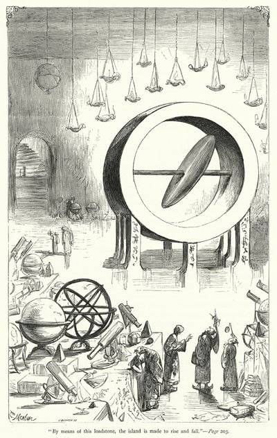 Illustrazione per I Viaggi di Gulliver di Jonathan Swift da Thomas Morten
