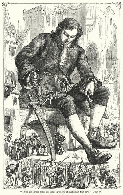 Illustrazione per I Viaggi di Gulliver di Jonathan Swift da Thomas Morten