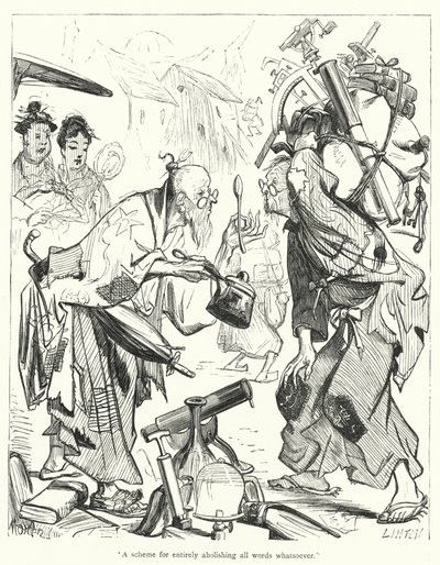 Illustrazione per I Viaggi di Gulliver di Jonathan Swift da Thomas Morten
