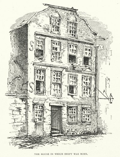 Illustrazione per la vita di Jonathan Swift da Thomas Morten
