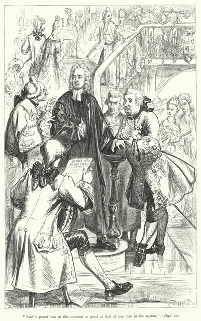 Illustrazione per la vita di Jonathan Swift da Thomas Morten
