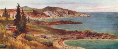 North Shore, Lago Superiore (litografia a colori) da Thomas Mower Martin
