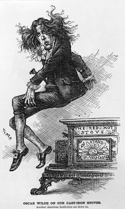 Oscar Wilde sui nostri stufe in ghisa. Un