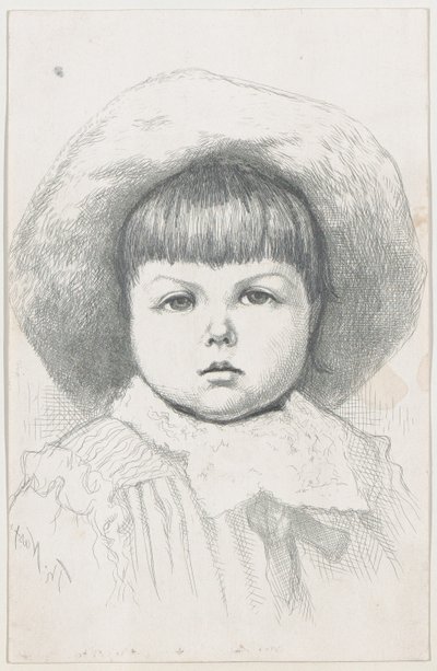 Ritratto di un bambino Cyril Nast, dopo 1879 da Thomas Nast