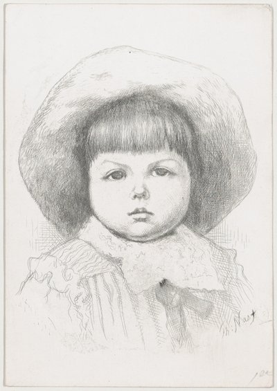 Ritratto di un Bambino Cyril Nast da Thomas Nast