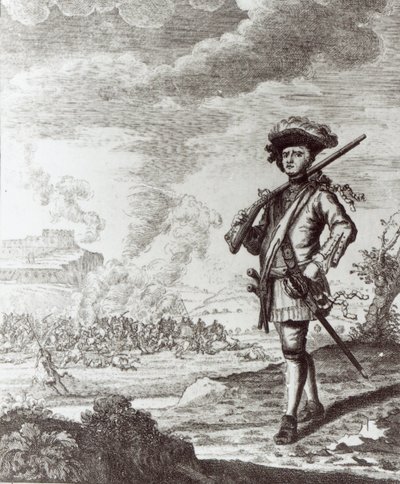Capitano Henry Morgan al sacco di Panama nel 1671, c.1734 da Thomas Nicholls