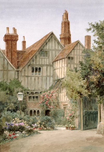 Una vecchia casa padronale e giardino da Thomas Nicholson Tyndale