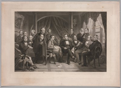Washington Irving e i suoi amici letterari a Sunnyside, 1864 da Thomas Oldham Barlow
