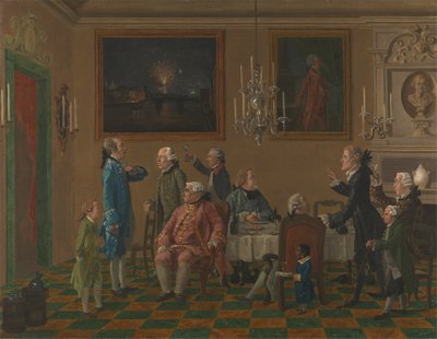 Gentiluomini britannici a casa di Sir Horace Mann a Firenze da Thomas Patch