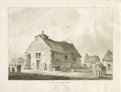 Chiesa di Bednall (disegno a seppia) da Thomas Peploe Wood