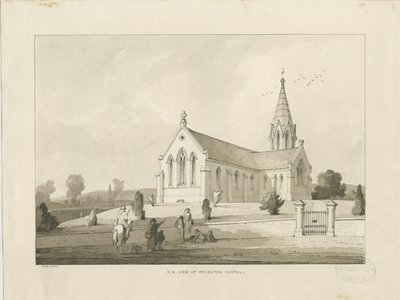 Cappella di Brereton: [Chiesa di San Michele, Brereton] disegno a lavaggio, 1838 da Thomas Peploe Wood