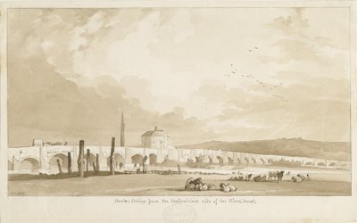 Burton-upon-Trent - Ponte e Città da Thomas Peploe Wood