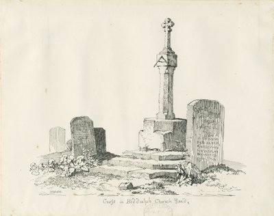 Croce nel cimitero della Chiesa di Biddulph da Thomas Peploe Wood