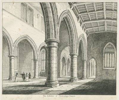 Interno della Chiesa di Penkridge da Thomas Peploe Wood