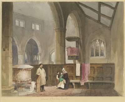 Interno della chiesa di Standon da Thomas Peploe Wood