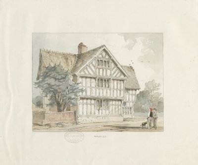 Madeley - Vecchia Casa: acquerello da Thomas Peploe Wood