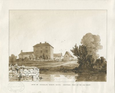 Norbury Manor: disegno a seppia da Thomas Peploe Wood