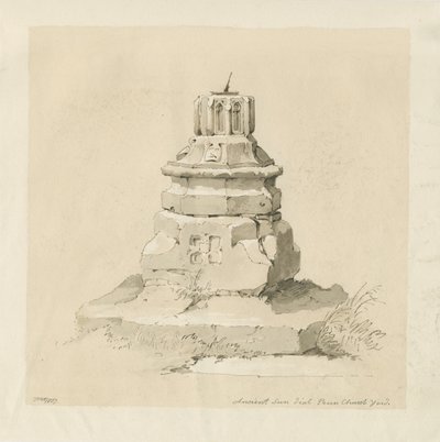 Cortile della Chiesa di Penn - Meridiana da Thomas Peploe Wood