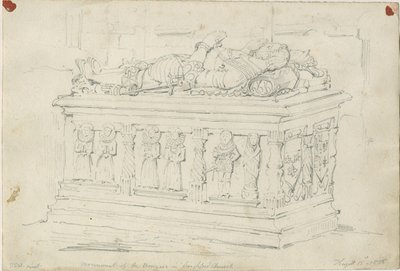 Chiesa di Seighford - Tomba di William e Mercy Bowyer da Thomas Peploe Wood