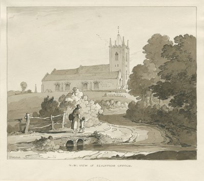 Chiesa di Seighford da Thomas Peploe Wood