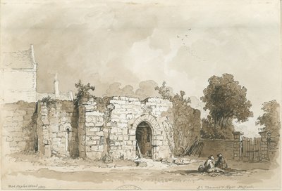 Stafford - San Tommaso [Priorato]: disegno a penna e seppia da Thomas Peploe Wood