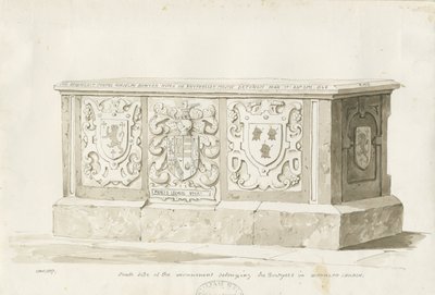 Tomba nella Chiesa di Biddulph - William Bowyer da Thomas Peploe Wood