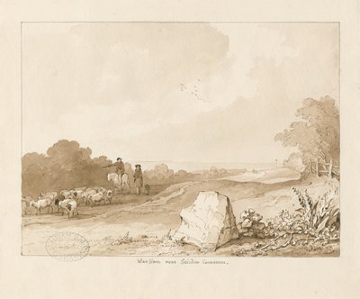 Trysull - "War Stone vicino a Seisdon Common" da Thomas Peploe Wood