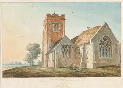 Chiesa di Wichnor: acquerello da Thomas Peploe Wood