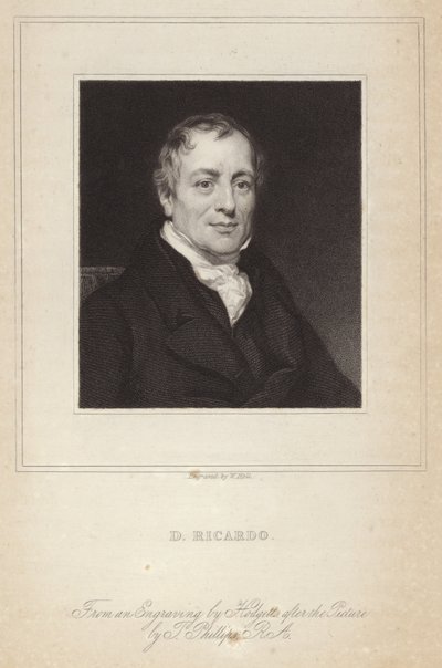 Ritratto di David Ricardo da Thomas Phillips