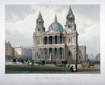 Cattedrale di San Paolo, Città di Londra, 1851 da Thomas Picken