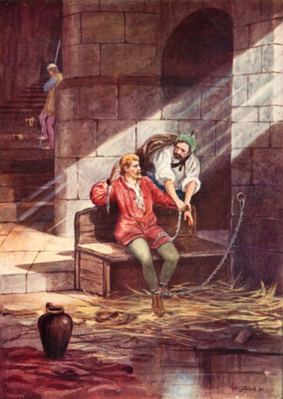 Fuga di Gruffudd ap Cynan, Re di Gwynedd, dal Castello di Chester da Thomas Prytherch