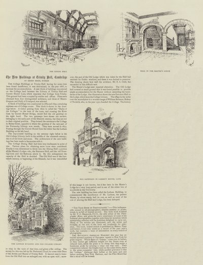 I nuovi edifici a Trinity Hall, Cambridge da Thomas Raffles Davison