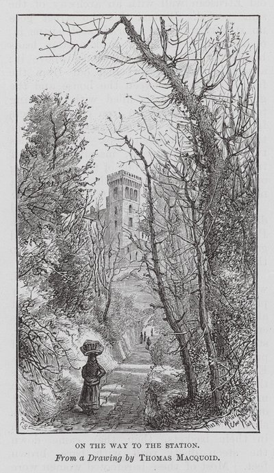 Verso la stazione (incisione) da Thomas Robert Macquoid