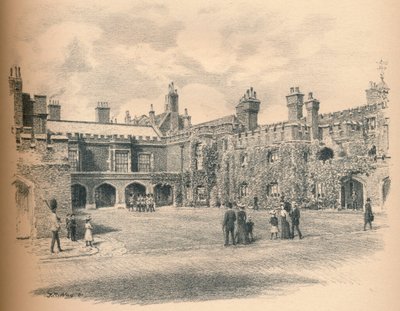 Corte del Convento, Palazzo di St James, 1902 da Thomas Robert Way