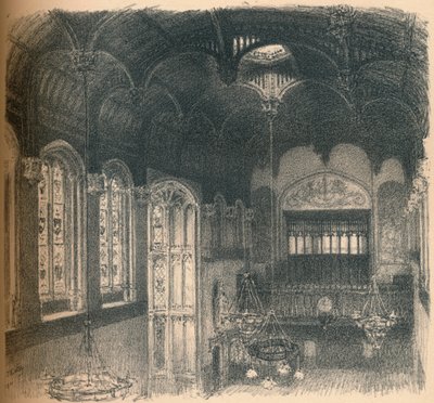 Interno di Crosby Hall da Thomas Robert Way