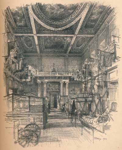 Interno della Sala dei Banchetti, Palazzo di Whitehall, 1902 da Thomas Robert Way