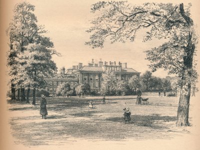 Facciata sud di Kensington Palace, 1902 da Thomas Robert Way