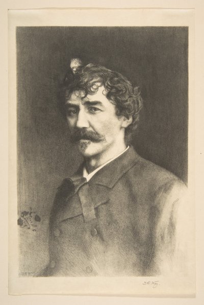 Whistler con il ciuffo bianco, senza data da Thomas Robert Way